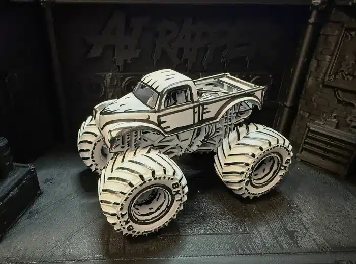 INK MODE black-and-white manga SOUTHBEATS custom monster truck
